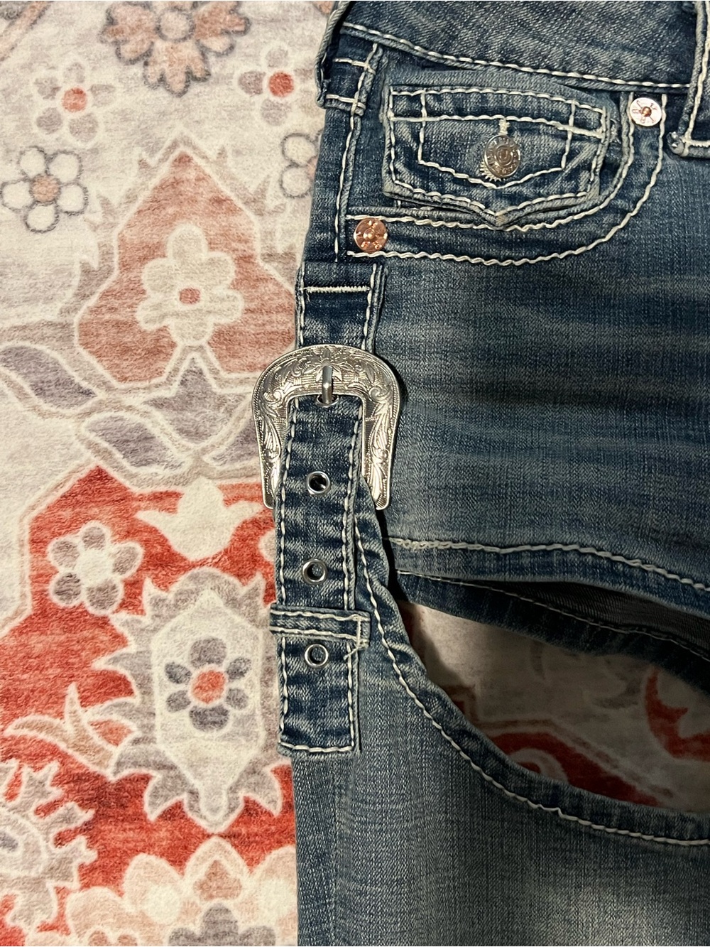 TRUE RELIGION Western Relaxed Chap Flare Jean - Picture 4 of 12